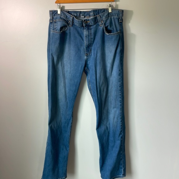 Carhartt relaxed fit straight jeans men’s size 38x32 blue - Picture 1 of 7